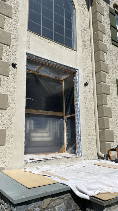 Window replacement in progress, Downingtown PA