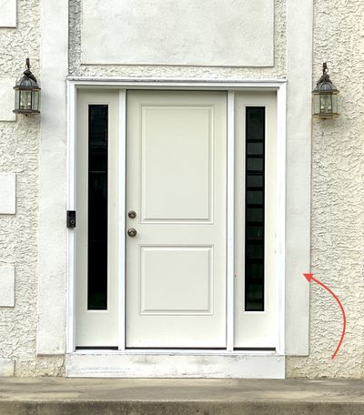 Front door installation with sidelights, Glenside PA