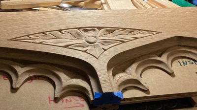 Restored Gothic double door interior view — Wyndmoor PA historic home restoration